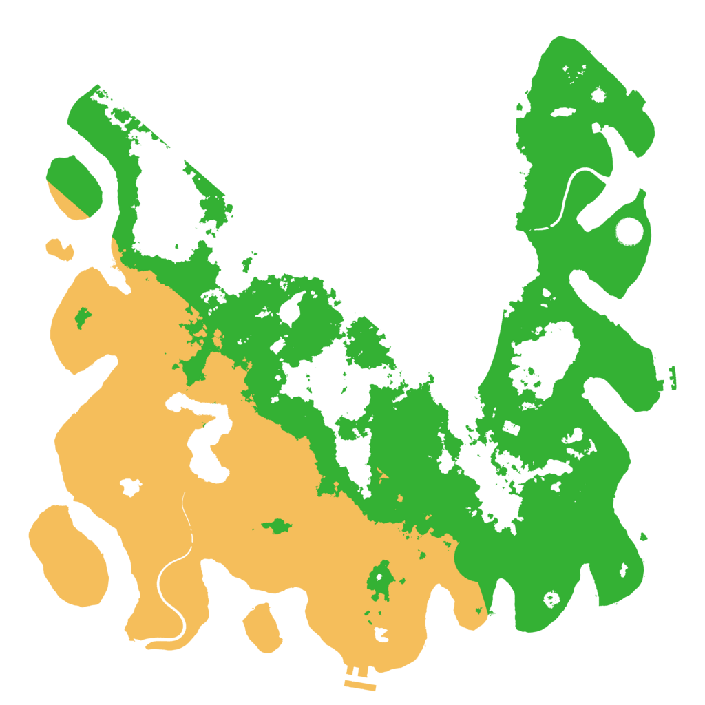Biome Rust Map: Procedural Map, Size: 4500, Seed: 2121127139