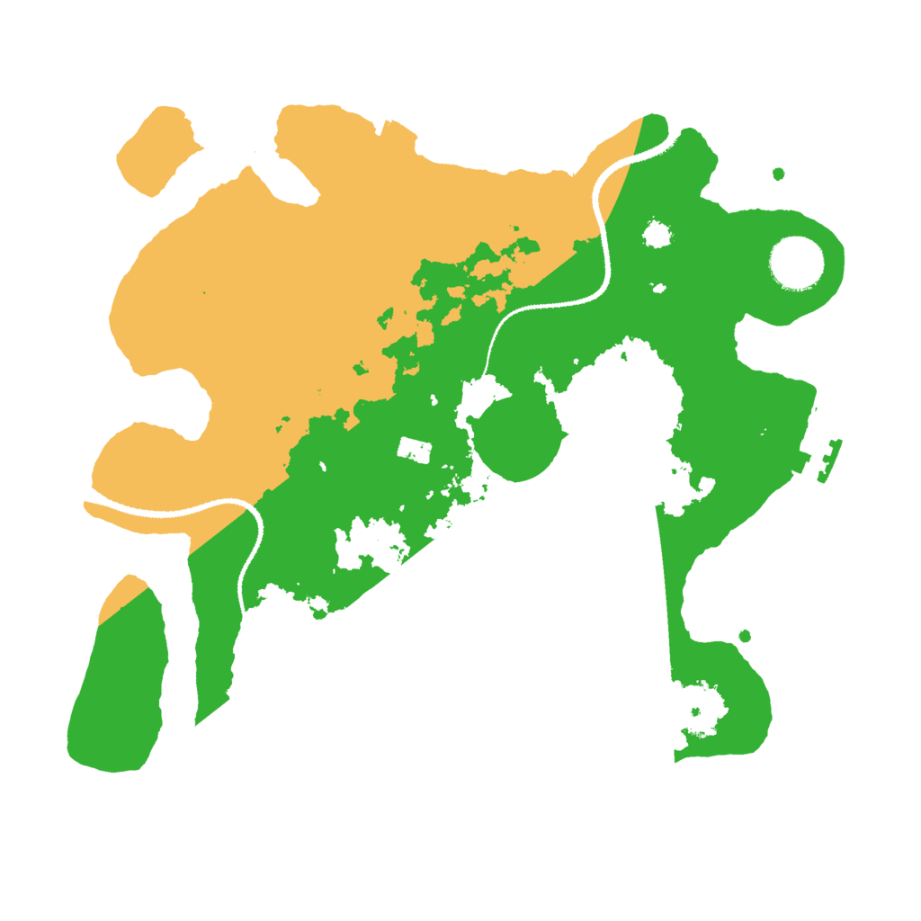 Biome Rust Map: Procedural Map, Size: 3000, Seed: 21357