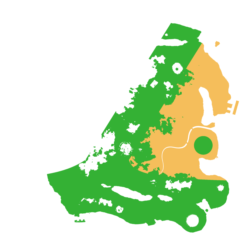 Biome Rust Map: Procedural Map, Size: 3500, Seed: 445995125
