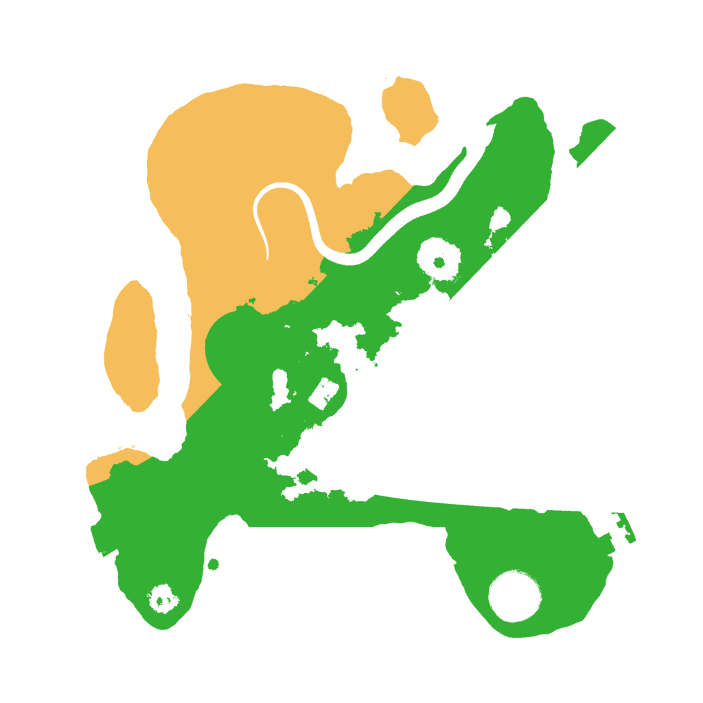 Biome Rust Map: Procedural Map, Size: 2500, Seed: 61619