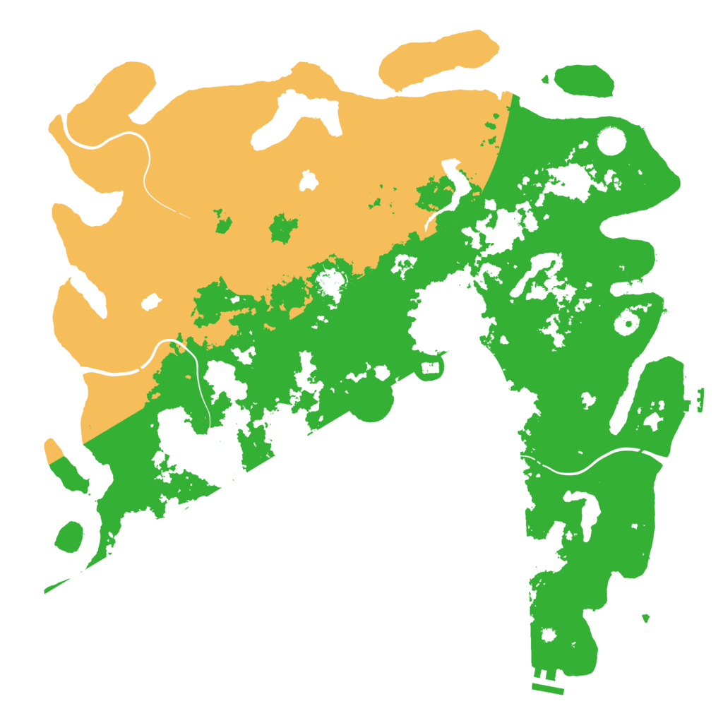 Biome Rust Map: Procedural Map, Size: 4500, Seed: 96571241