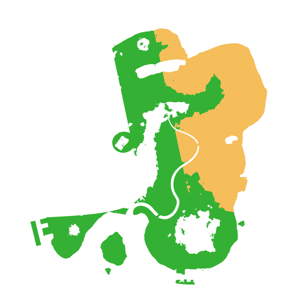 Biome Rust Map: Procedural Map, Size: 2400, Seed: 200