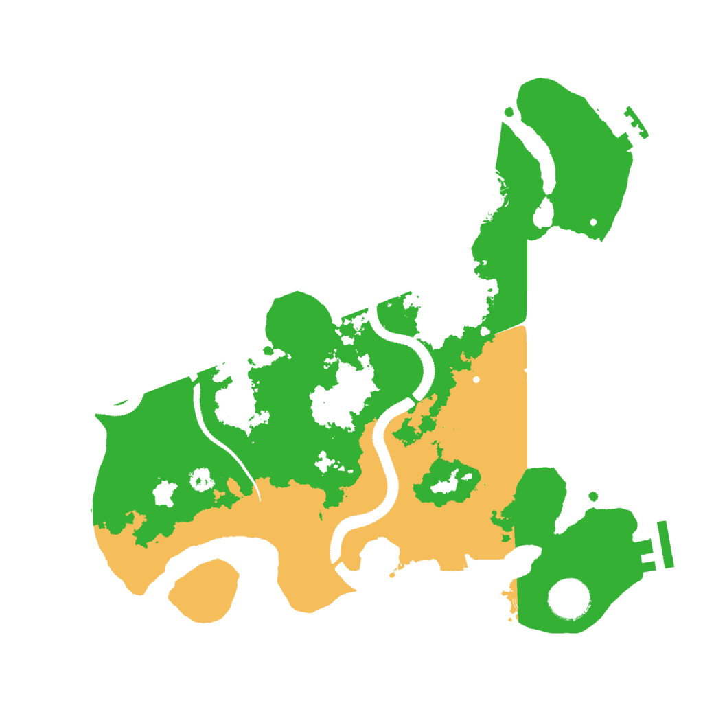 Biome Rust Map: Procedural Map, Size: 3000, Seed: 308357150