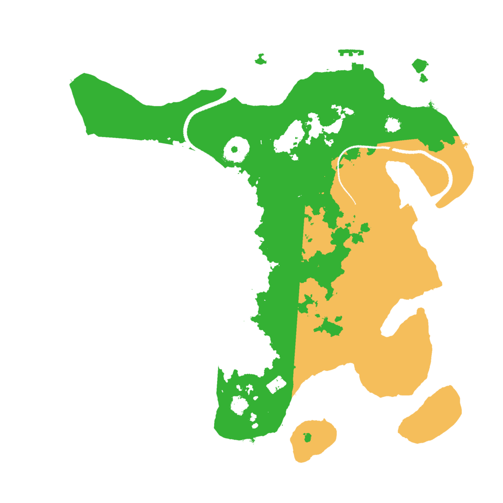 Biome Rust Map: Procedural Map, Size: 3000, Seed: 66653117