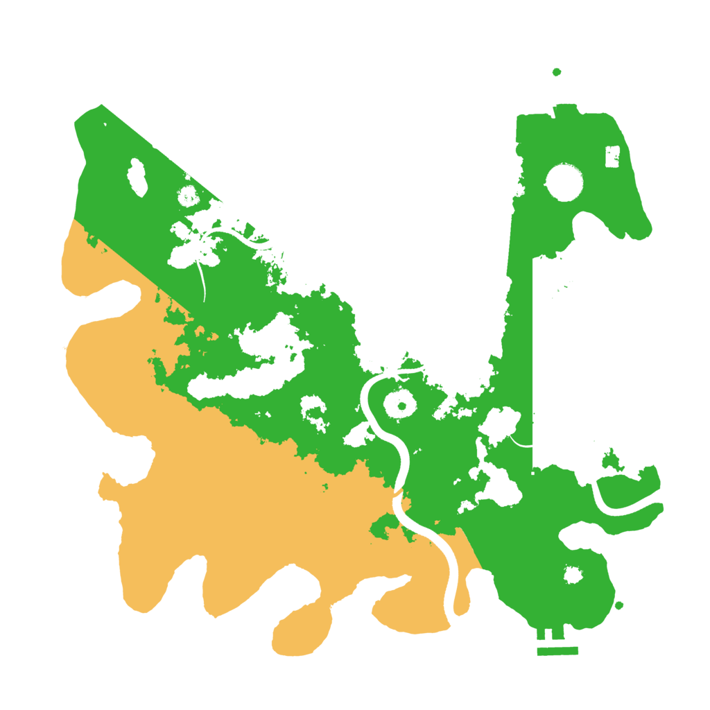 Biome Rust Map: Procedural Map, Size: 3500, Seed: 6241