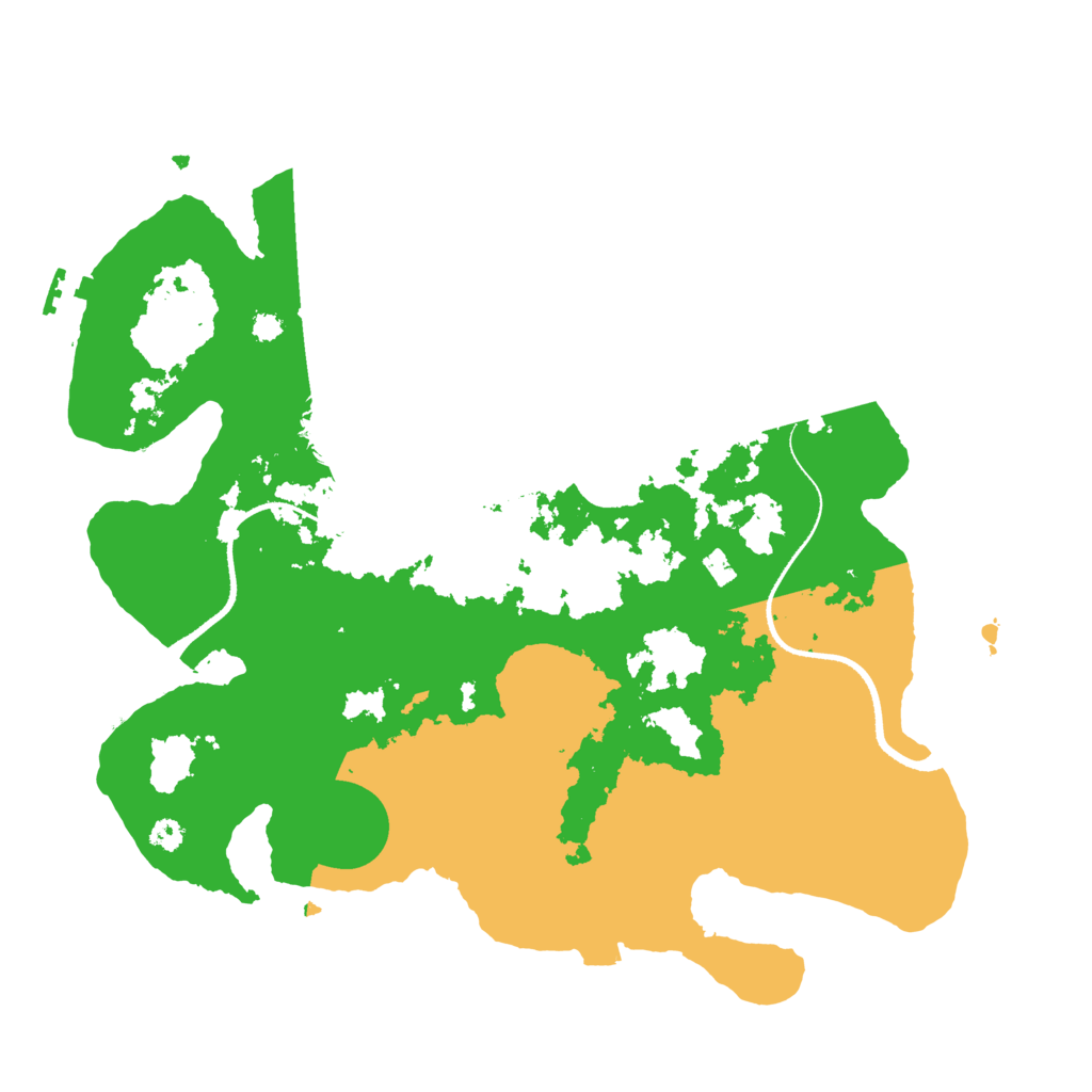 Biome Rust Map: Procedural Map, Size: 3400, Seed: 4500