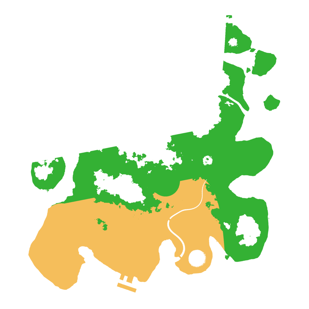 Biome Rust Map: Procedural Map, Size: 3200, Seed: 49999