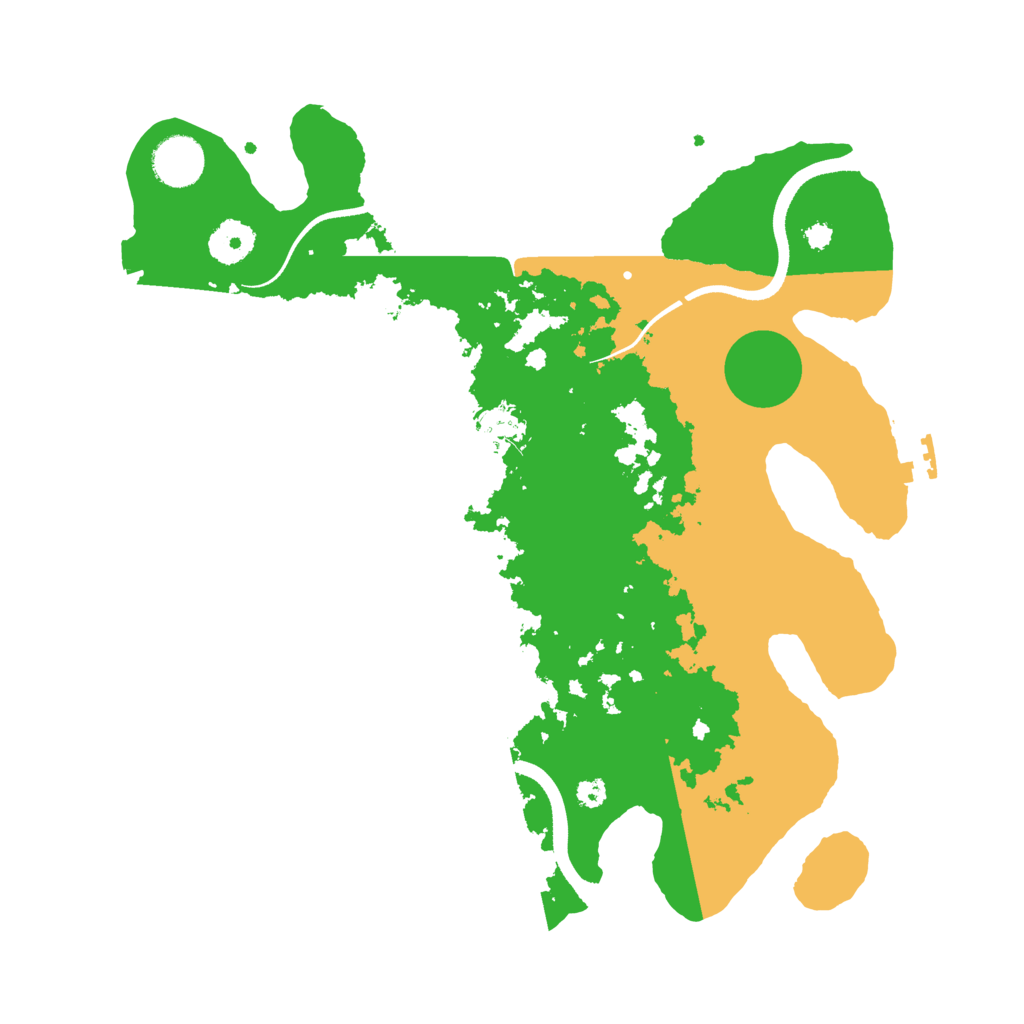 Biome Rust Map: Procedural Map, Size: 3500, Seed: 152933303