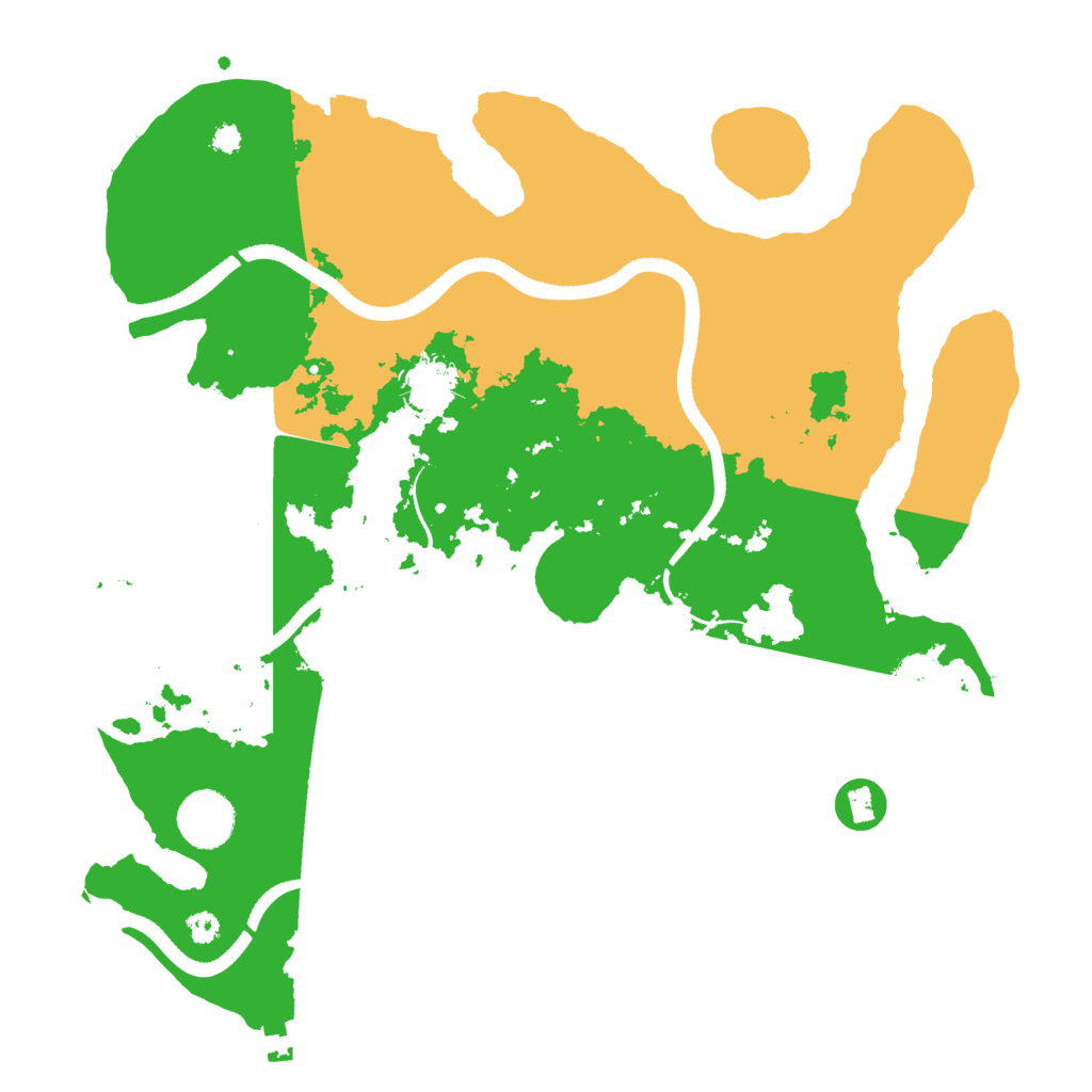 Biome Rust Map: Procedural Map, Size: 3450, Seed: 69374