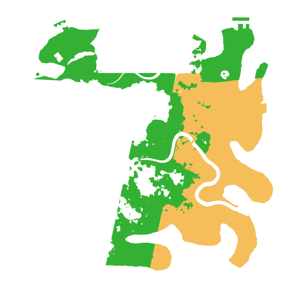 Biome Rust Map: Procedural Map, Size: 3500, Seed: 12215017
