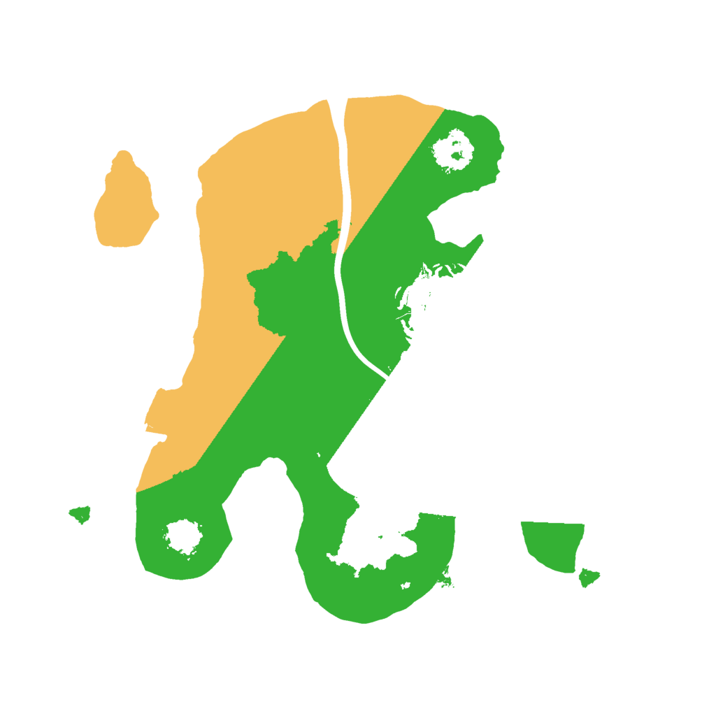 Biome Rust Map: Procedural Map, Size: 1850, Seed: 1870929678