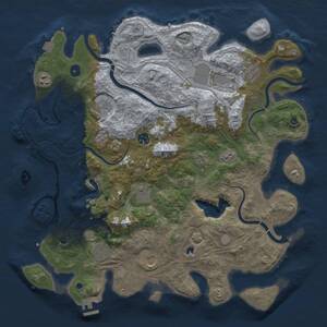 Thumbnail Rust Map: Procedural Map, Size: 4250, Seed: 1029365307, 16 Monuments