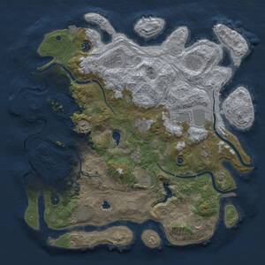 Thumbnail Rust Map: Procedural Map, Size: 4250, Seed: 761518784, 16 Monuments