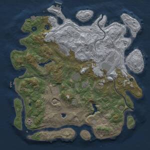 Thumbnail Rust Map: Procedural Map, Size: 4250, Seed: 761518784, 14 Monuments