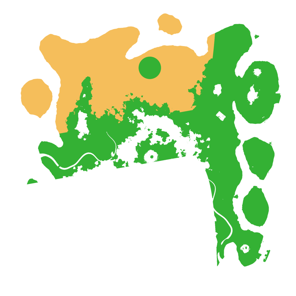 Biome Rust Map: Procedural Map, Size: 3500, Seed: 579450556