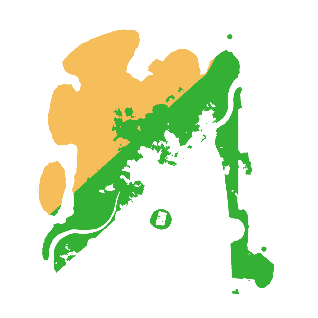 Biome Rust Map: Procedural Map, Size: 2500, Seed: 200491505