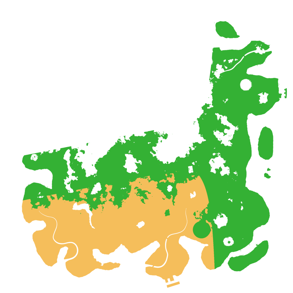 Biome Rust Map: Procedural Map, Size: 4500, Seed: 69420691