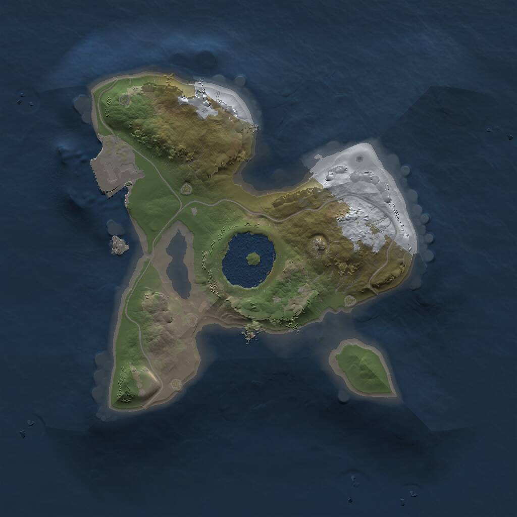 Rust Map: Procedural Map, Size: 1450, Seed: 1520871451, 1 Monuments