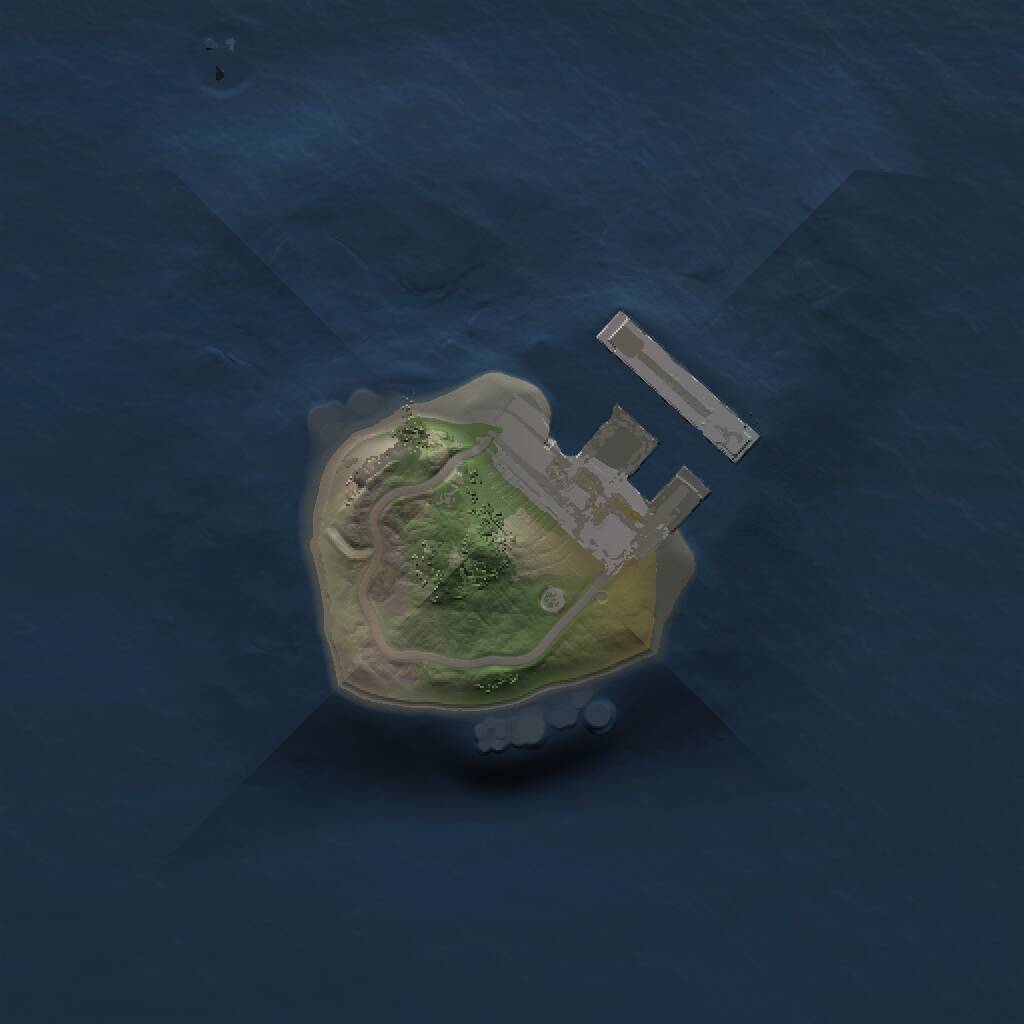 Rust Map: Procedural Map, Size: 1100, Seed: 151015413, 2 Monuments