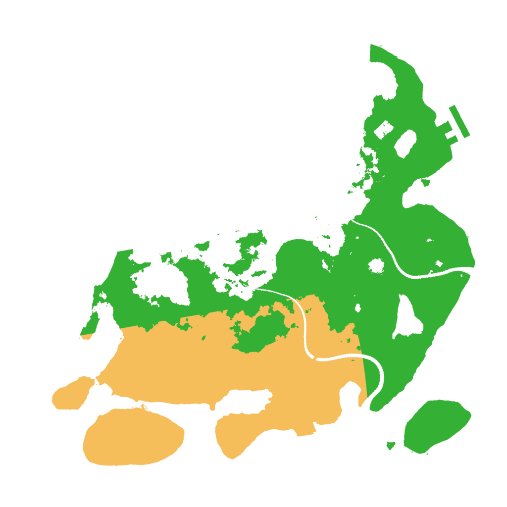 Biome Rust Map: Procedural Map, Size: 3000, Seed: 1863377121