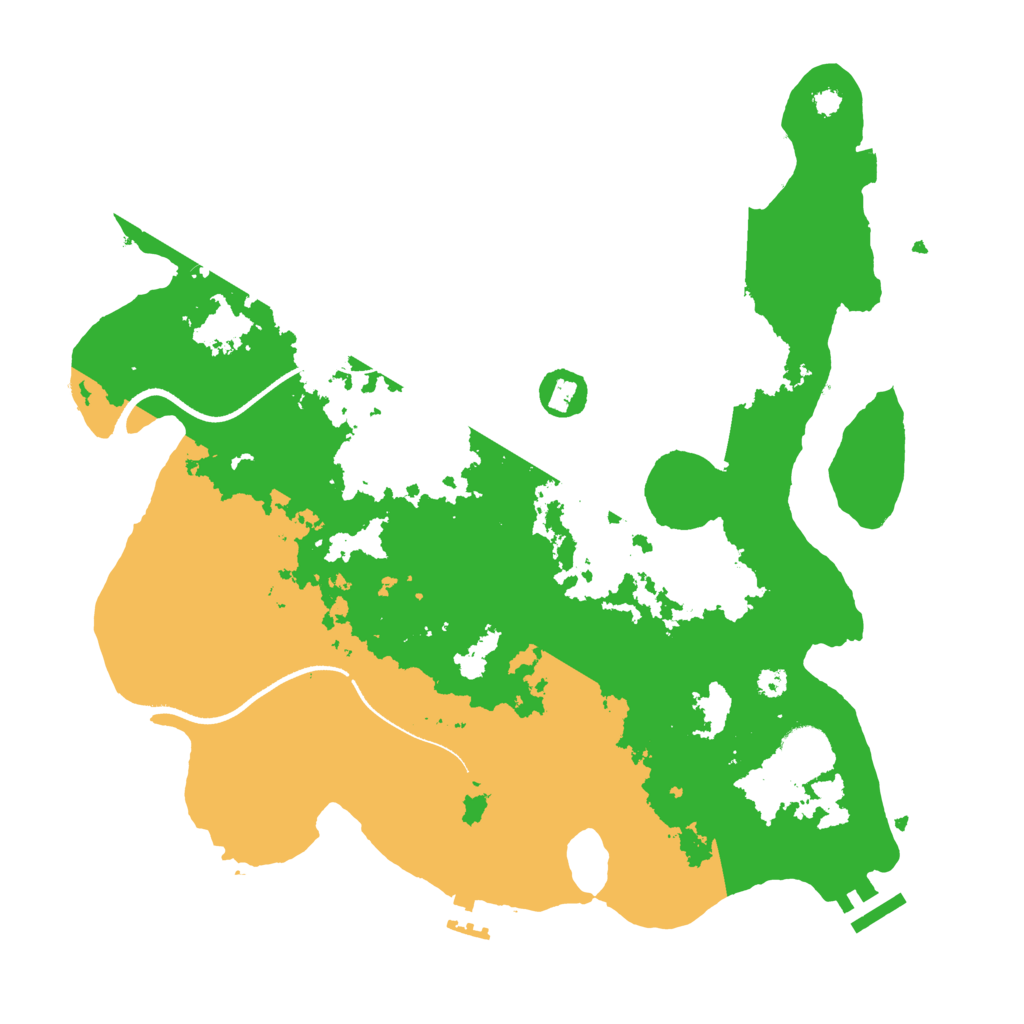 Biome Rust Map: Procedural Map, Size: 3500, Seed: 258615080