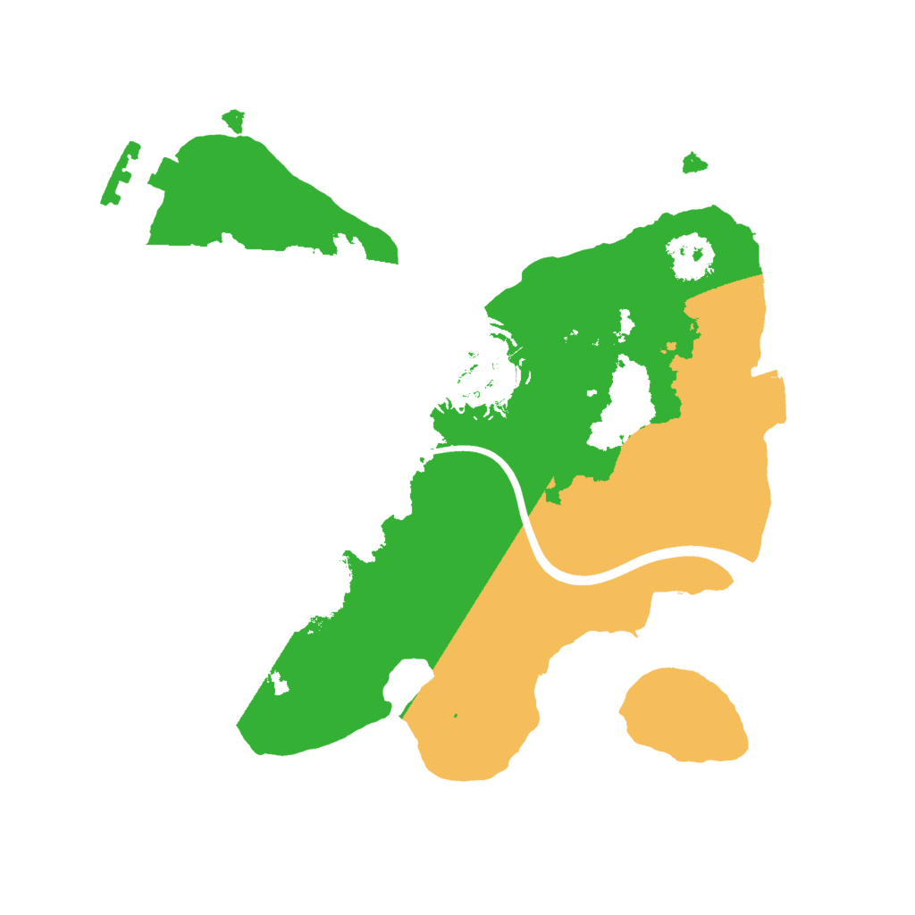 Biome Rust Map: Procedural Map, Size: 2000, Seed: 1266498009