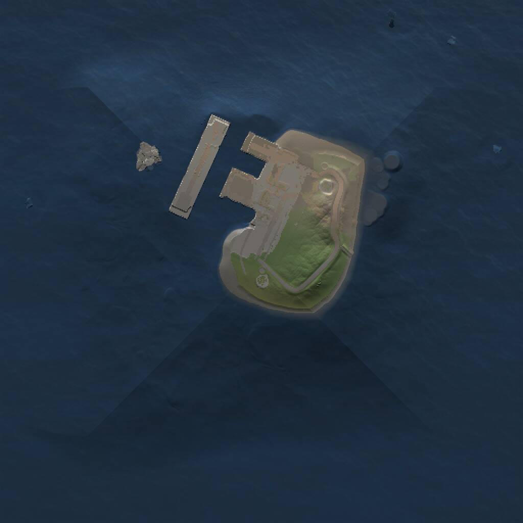 Rust Map: Procedural Map, Size: 1000, Seed: 1236006596, 2 Monuments