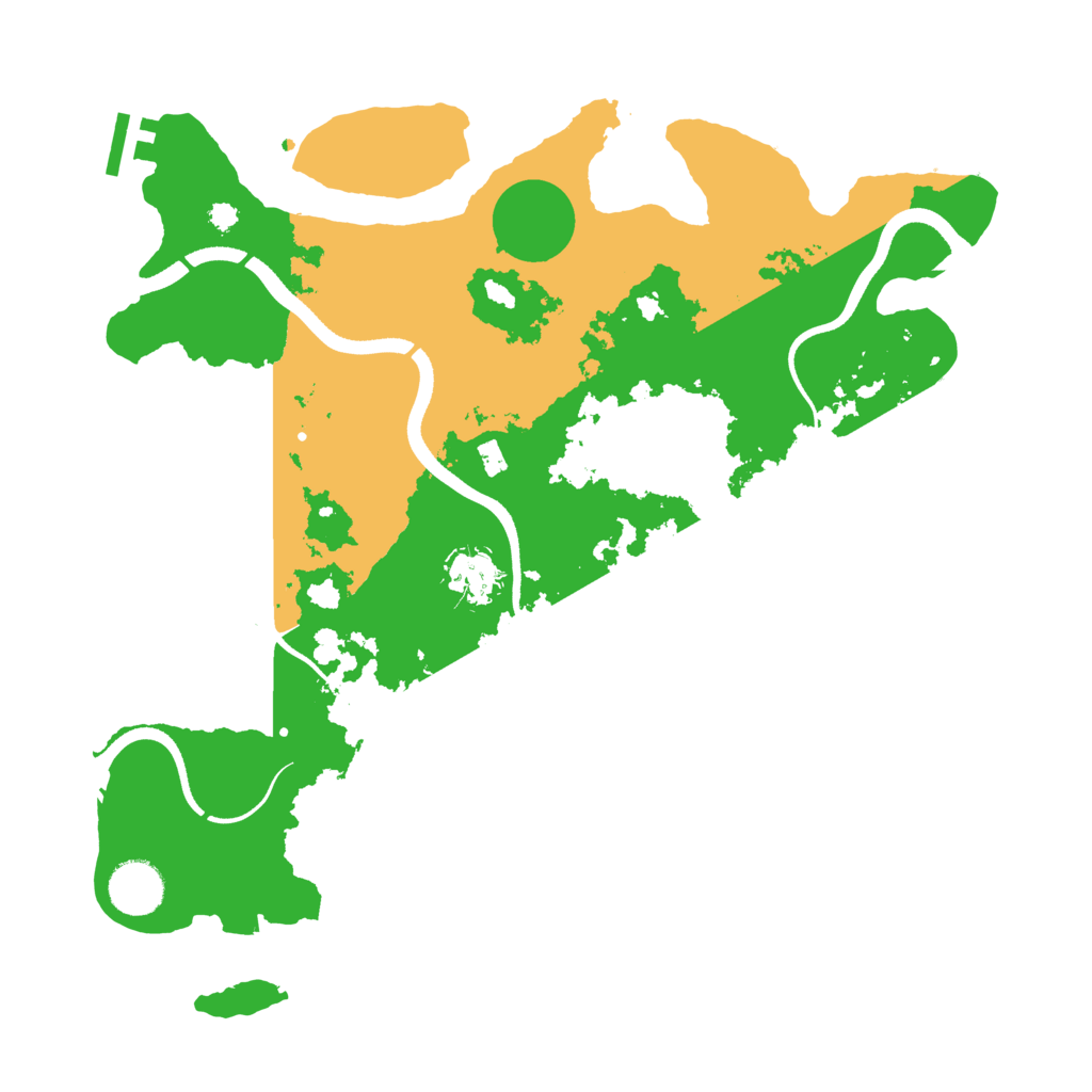 Biome Rust Map: Procedural Map, Size: 3500, Seed: 666507460