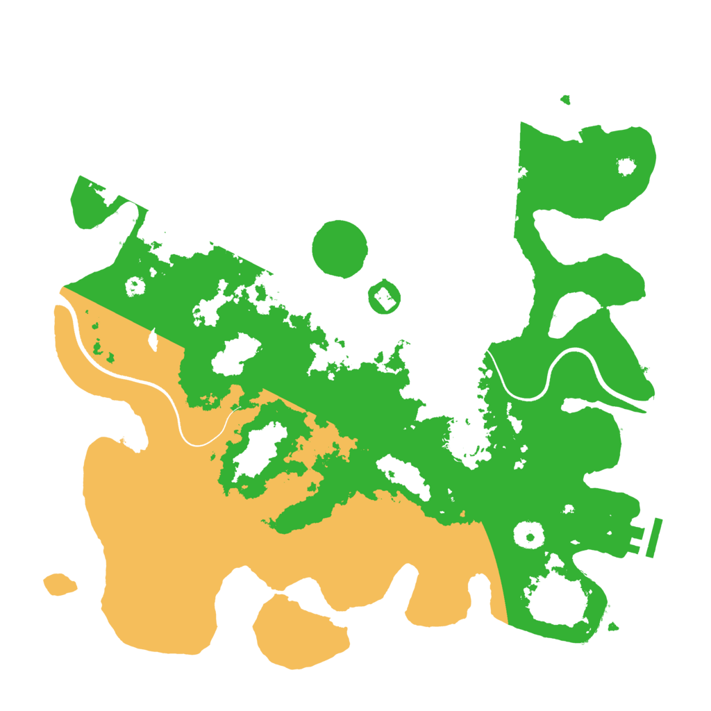 Biome Rust Map: Procedural Map, Size: 3600, Seed: 667044806