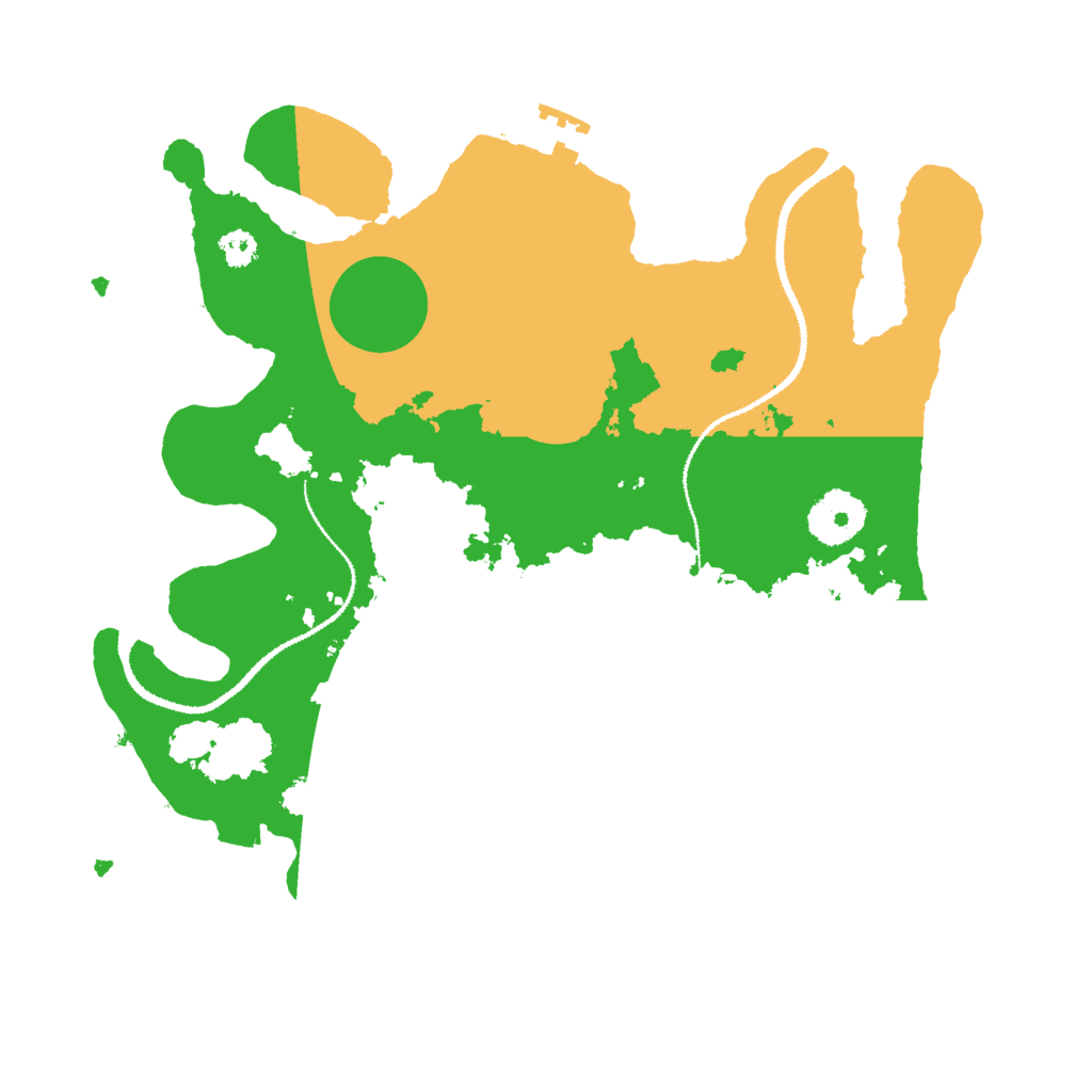 Biome Rust Map: Procedural Map, Size: 3000, Seed: 607762128