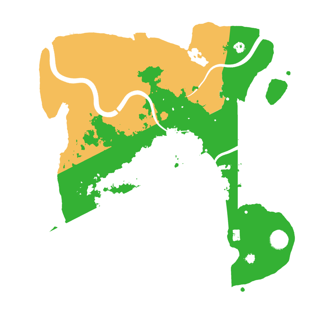 Biome Rust Map: Procedural Map, Size: 3000, Seed: 123367677