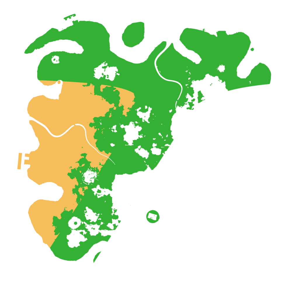 Biome Rust Map: Procedural Map, Size: 3693, Seed: 1039587713