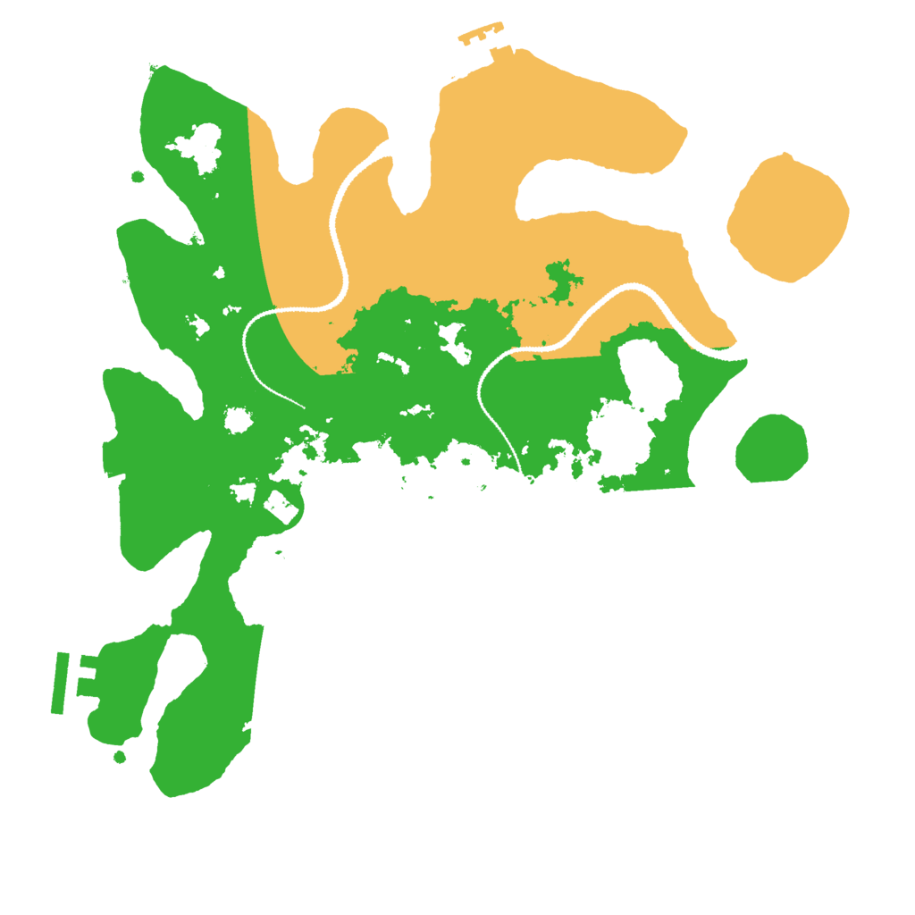 Biome Rust Map: Procedural Map, Size: 3000, Seed: 465634211