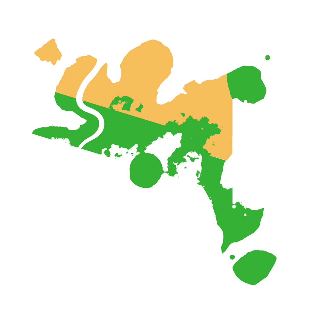 Biome Rust Map: Procedural Map, Size: 2500, Seed: 23122