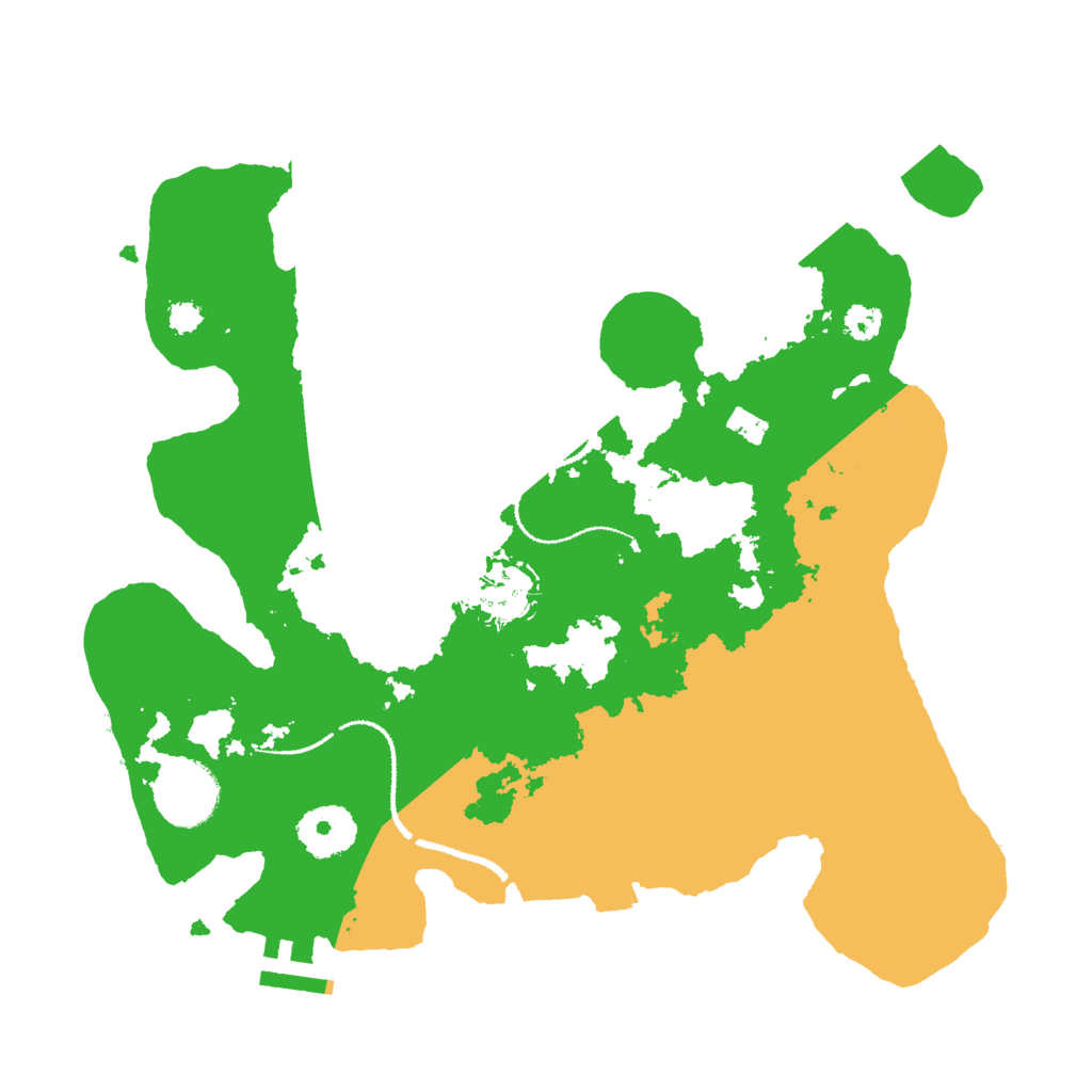 Biome Rust Map: Procedural Map, Size: 3000, Seed: 6954432