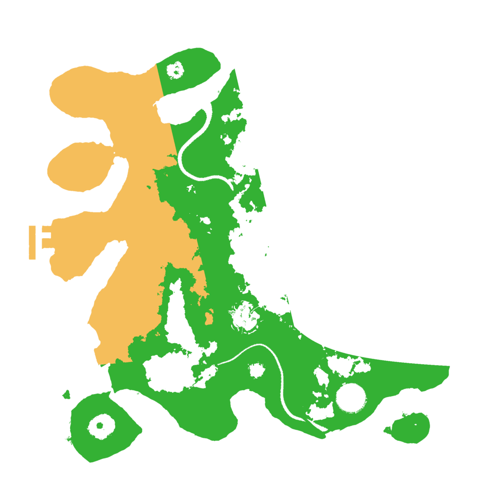 Biome Rust Map: Procedural Map, Size: 3000, Seed: 168392098