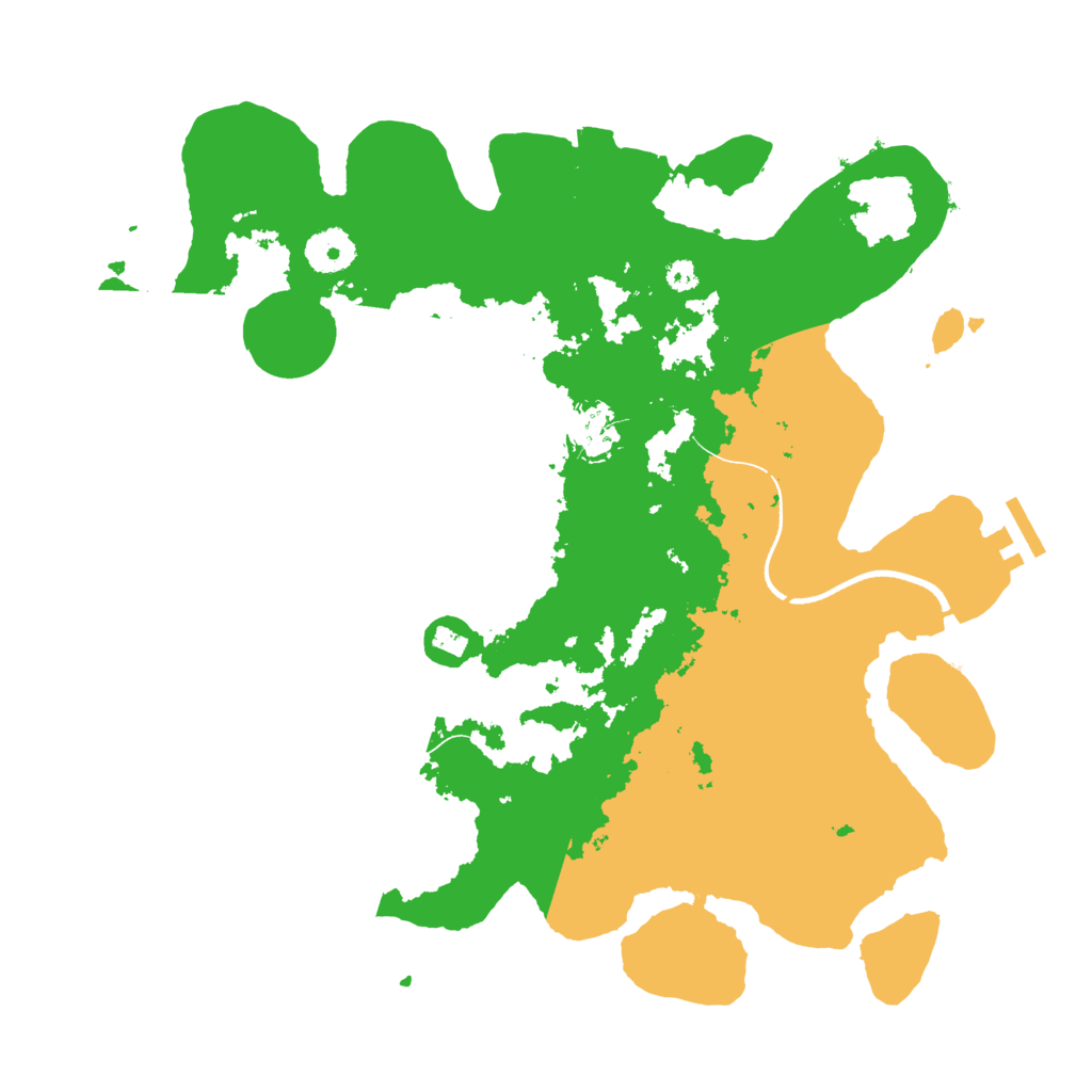 Biome Rust Map: Procedural Map, Size: 3500, Seed: 1074934313