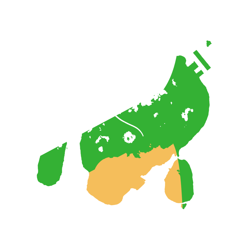 Biome Rust Map: Procedural Map, Size: 2200, Seed: 223664521