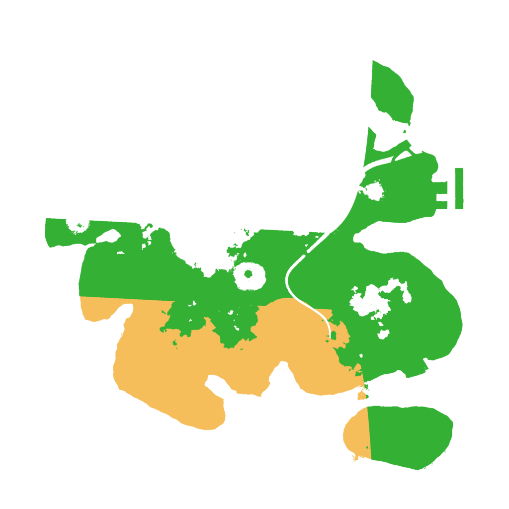 Biome Rust Map: Procedural Map, Size: 2500, Seed: 112292133