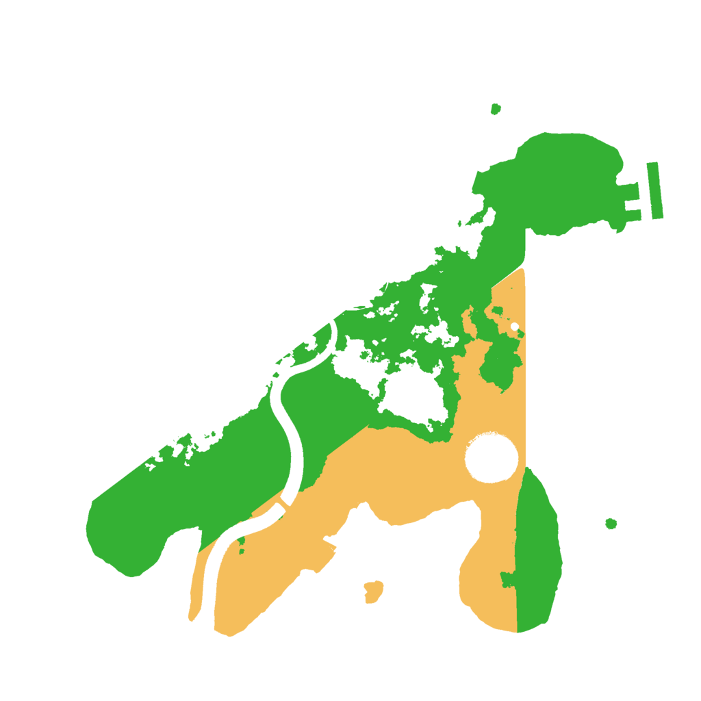 Biome Rust Map: Procedural Map, Size: 2500, Seed: 521855