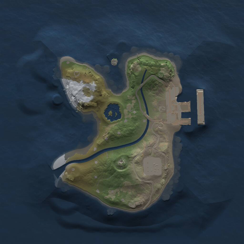 Rust Map: Procedural Map, Size: 1400, Seed: 371346209, 2 Monuments