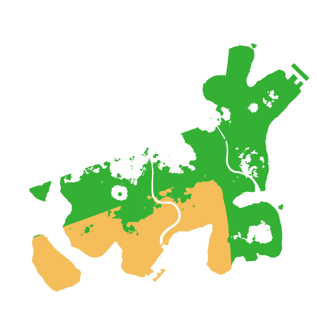 Biome Rust Map: Procedural Map, Size: 3000, Seed: 38535