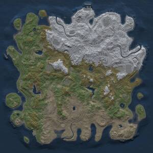 Thumbnail Rust Map: Procedural Map, Size: 4800, Seed: 1731046174, 17 Monuments