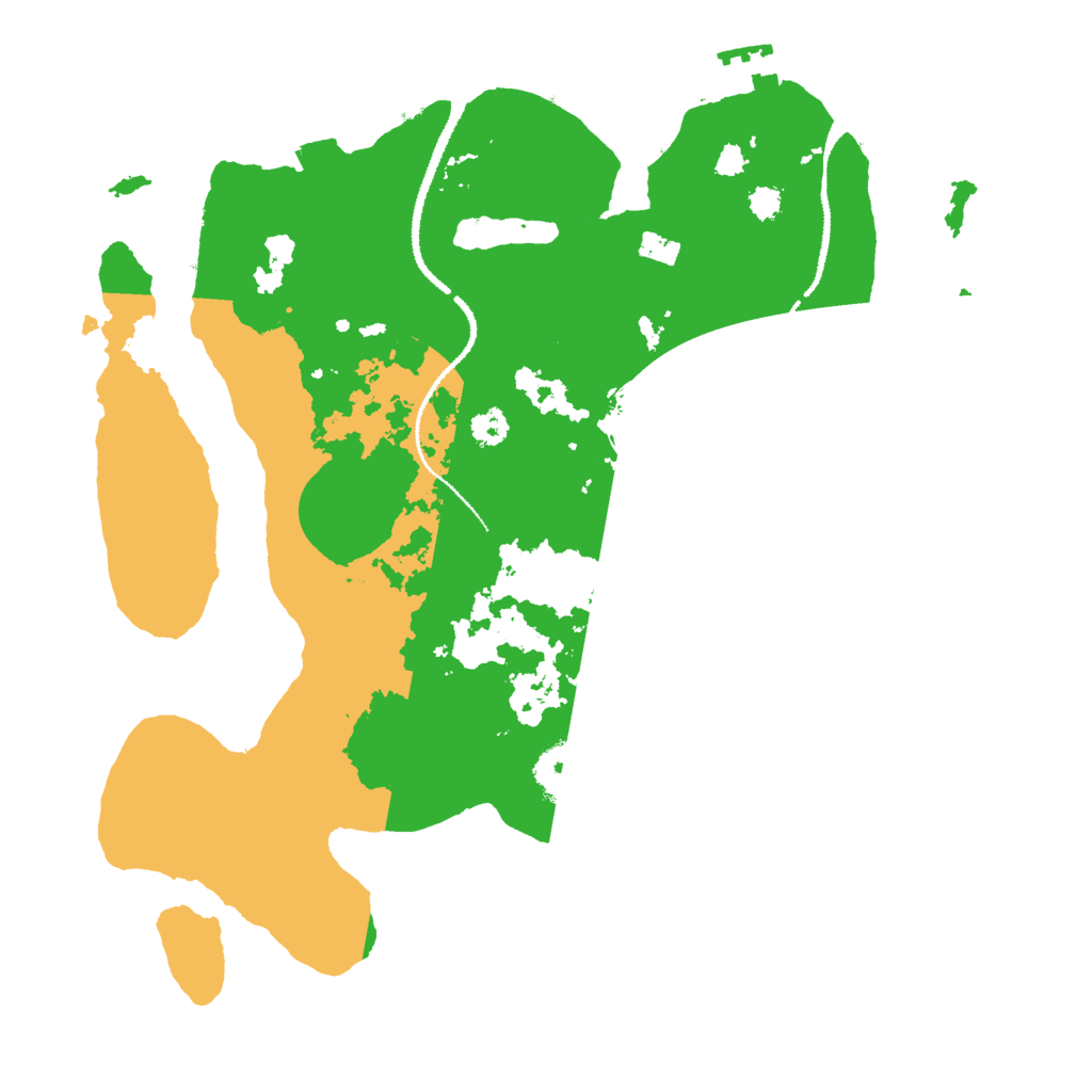 Biome Rust Map: Procedural Map, Size: 3000, Seed: 26425