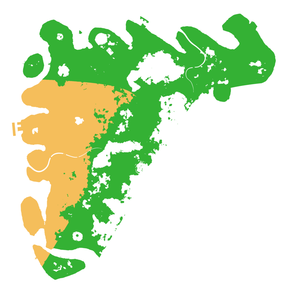 Biome Rust Map: Procedural Map, Size: 4500, Seed: 31906588