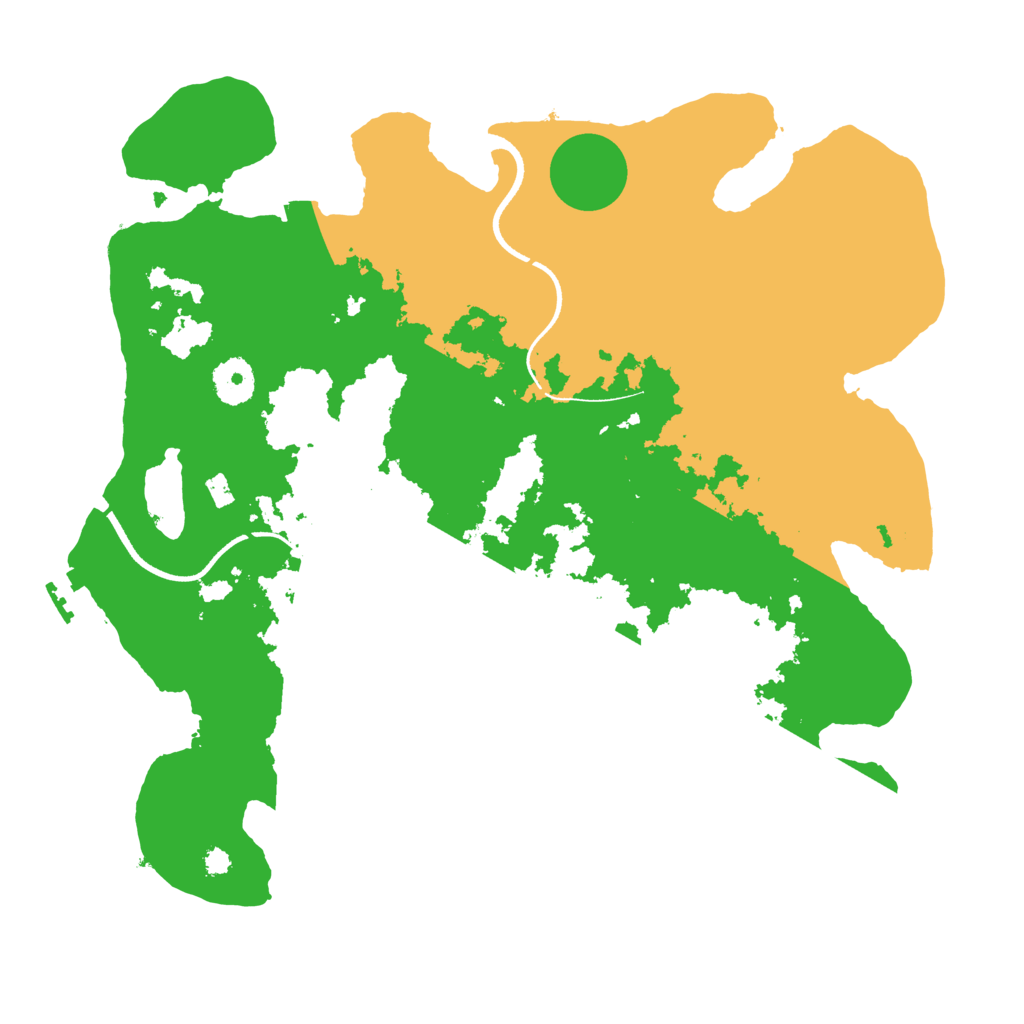 Biome Rust Map: Procedural Map, Size: 3500, Seed: 953300663