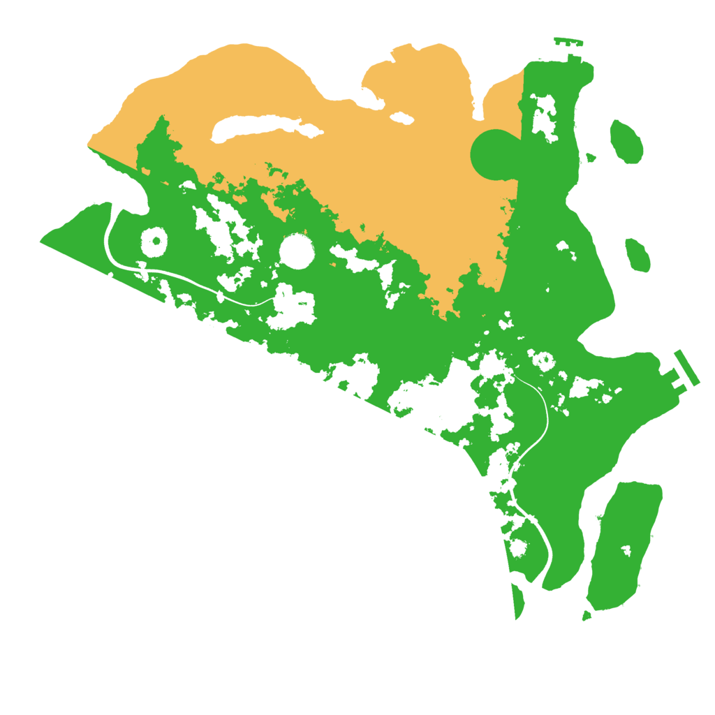 Biome Rust Map: Procedural Map, Size: 3700, Seed: 863823610