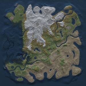 Thumbnail Rust Map: Procedural Map, Size: 4800, Seed: 307637472, 17 Monuments