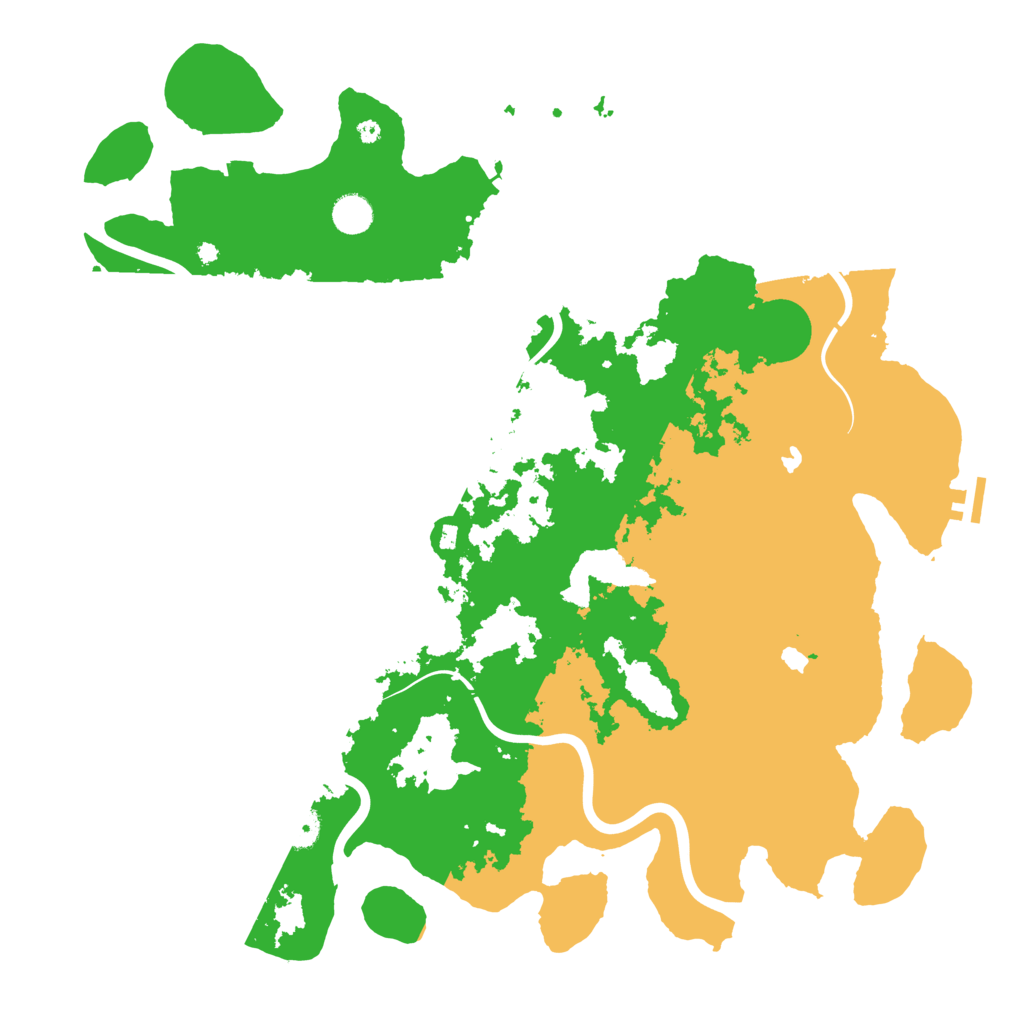 Biome Rust Map: Procedural Map, Size: 4500, Seed: 1386956107