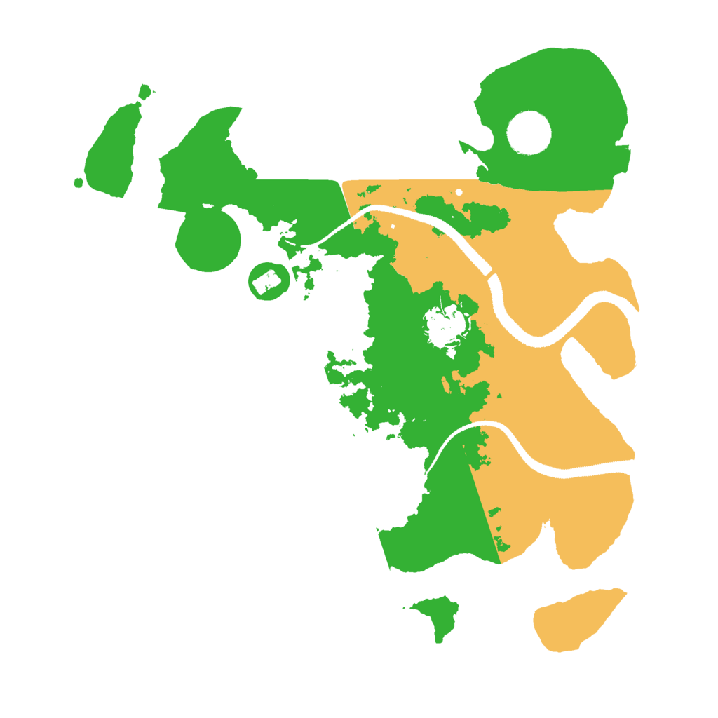 Biome Rust Map: Procedural Map, Size: 3000, Seed: 2119633300